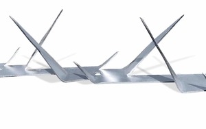 Pointes murales galvanisées de type rasoir, efficacité 1,25 m, taille M |   Barrière de sécurité anti-escalade pour murs de clôture, barrières de contrôle des animaux - Product Image 4