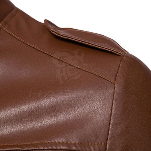 Classic Men Leather Winter Jacket With Durable Material And Comfortable Style Suitable For Casual And Street Wear - Product Image 4