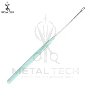 Factory Supply Hair Extension <b>Threader</b> Tool Steel Wire Loop Pulling <b>Needle</b> Set Textured Handle For Salon Extension Supplies - Product Image 2