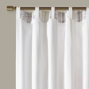 Tappeto a righe in Poly stampato pannello tenda con fodera elegante mantovana per la decorazione della casa - Product Image 4