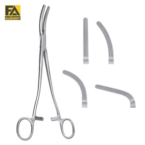 Forceps d'hystérectomie Heaney atraumatiques droits, certifiés CE, ISO13485, instrument chirurgical pour usage en chirurgie générale - Product Image 3