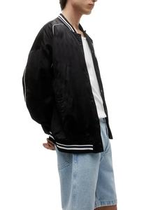 Veste universitaire en satin 100% polyester personnalisée avec logo d'équipe sportive et de club, lettreman, pour hommes - Product Image 5