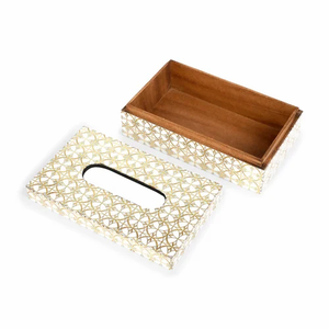 Boîte à mouchoirs en résine peinte à la main de qualité supérieure, style personnalisé pour mariage, décoration de salle de bain FAIZA CRAFT - Product Image 4