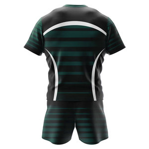Conjunto de Uniforme de Rugby Sublimado para Hombre, Color Granate con Rayas Blancas, Cuello Redondo, Manga Corta, Absorbe la Humedad, Corte Regular, para Todas las Temporadas - Product Image 5