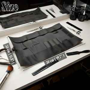 Étui professionnel pour ciseaux de barbier en cuir véritable, protection anti-odeur, ceinture ajustable, étui multifonction pour barbier - Product Image 4