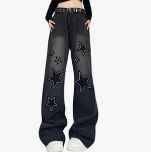 OEM Factory Men's Loose Fit Flare Streetwear Jeans Baggy Straight Leg <b>Bell</b> Bottom Trousers in Denim Plus Size Custom Options - Product Image 2