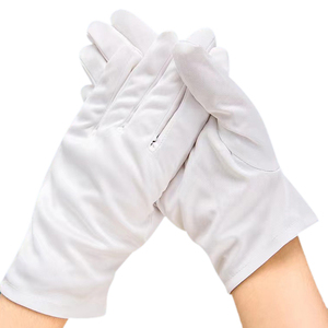 Gants de manipulation de bijoux en peau de mouton, personnalisés et brodés sur mesure, de qualité supérieure, respirants, compatibles écran tactile, pour salle blanche et anti-poussière - Product Image 2
