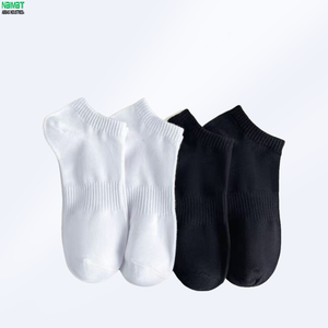 NAIMAT <b>Men's</b> Ankle <b>Socks</b> 100% Cotton Solid <b>White</b> Black Breathable Knitted Daily Wear Summer <b>Socks</b> - Product Image 3