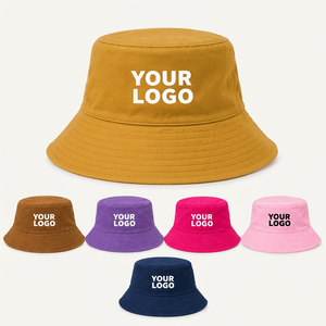 Sombrero de Pescador de Algodón y Terciopelo de Moda, con Logotipo Personalizado Bordado, Unisex, para Verano, Estilo Urbano - Product Image 6