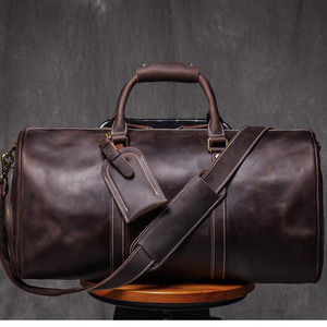 Large 3-in-1 Genuine Leather Vintage Duffle Bag for Travel <b>Weekend</b> Trips Hospital & Gym Use-Durable for Men & Women - Product Image 1