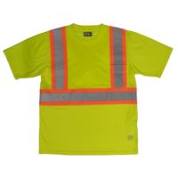 Ropa de Trabajo de Alta Visibilidad Reflectante para Hombre, Camisetas de Trabajo de Construcción de Alta Visibilidad, Camisetas de Manga Corta de Secado Rápido