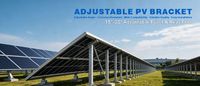 Kit de support de montage réglable pour panneaux solaires photovoltaïques en alliage d'aluminium pour système d'énergie solaire sur toiture