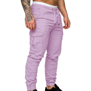 Pantalon cargo droit pour homme personnalisé, pantalon utilitaire multi-poches, streetwear décontracté, 100% coton respirant, respectueux de l'environnement, OEM ODM - Product Image 4