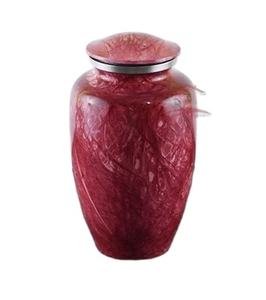 Grande urne magnifiquement fabriquée à la main de couleur marron rouge pour cendres humaines adulte-belles urnes funéraires commémoratives-boîte à cendres pour adultes - Product Image 2