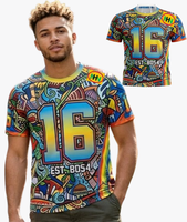 T-shirt Anime Personnalisé Motif Avant Goku Homme Impression Numérique Tricoté Grande Taille Respirant Écologique Anti-Plis Séchage Rapide