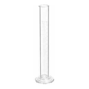 Cylindre gradué en verre PYREX VISTA classe A de 10 ml avec embout en forme d'entonnoir pour mesures en laboratoire - Product Image 2