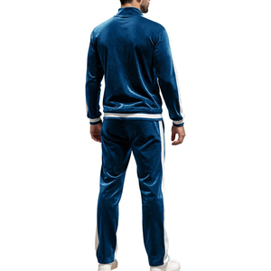 <b>Men's</b> <b>Velour</b> 100% Cotton Waterproof <b>Tracksuit</b> 2 Piece Set Jogging Sweatsuits Outfits Winter Warm Clothes Velvet Hooded Suit - Product Image 2