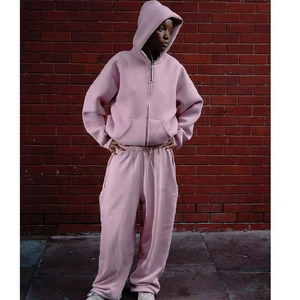 Chándales Lisos para Mujer, Chándal de Alta Calidad y Peso Pesado, Color Rosa, Chándales Unisex para Damas - Product Image 4