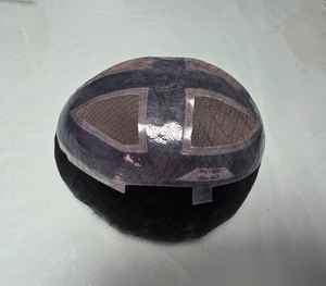 Peluca de Cabello Indio Sky Light con Frente de Encaje para Hombre, 100% Cabello Humano Remy, Prótesis Capilar Cap-Taz Hair BD - Product Image 4