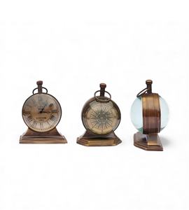 Reloj de Mesa de Cuarzo de Latón Estilo Victoriano, Reloj Retro con Números Romanos para Decoración de Oficina o Dormitorio - Product Image 2