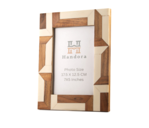 Premium Handmade <b>Wood</b> Inlay Photo <b>Frame</b> 4x6 | Luxury Tabletop <b>Picture</b> <b>Frame</b> | Home Decor & Gift Item - Product Image 2