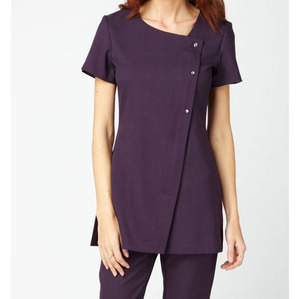 Tenues de travail unisexes personnalisées pour salons de beauté, tunique, chemise, vêtements en coton et élasthanne respirants pour esthéticiennes, cliniques dentaires, hôtels - Product Image 2