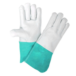 Guantes de Soldadura TIG con Certificación CE, Resistentes al Calor, de Cuero Vacuno y de Grano de Cabra, de 11 oz, para Trabajo Pesado - Product Image 5