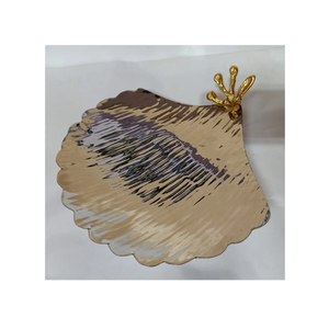 Unique Crafts Are Suitable for Commercial Restaurants Food Storage Stainless Steel Serving Tray/Dish Leaf Design At Nice Price - Product Image 1