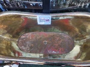 Bañera de cobre con acabado martillado, bañera de cobre con acabado liso, bañera de cobre con acabado antiguo, bañera de cobre oscuro, bañera de cobre claro - Product Image 2