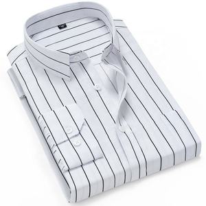 Men's Casual Shirt-Single Breasted Breathable <b>Yarn</b> Dyed Autumn Season OEM Service - Product Image 3