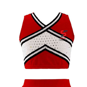 Tenue de cheerleading athlétique confortable, design personnalisé haut de gamme, esthétique audacieuse, coutures renforcées, par Solid Trader - Product Image 4