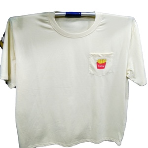 Vente en gros T-shirt unisexe imprimé avec logo personnalisé pour hommes T-shirts unis en tissu de haute qualité à bas prix - Product Image 1