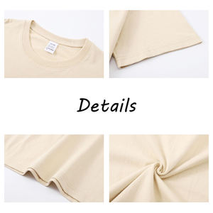 Camiseta de algodón premium con cuello acanalado para hombre, tejido de alta densidad, informal, básica, para verano - Product Image 3