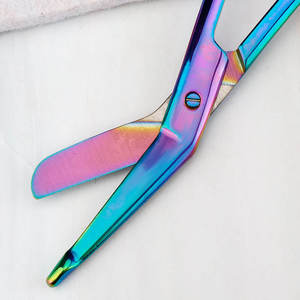 Ciseaux à pansements de qualité hospitalière, ciseaux à pansements en acier inoxydable, ciseaux de traumatologie pour les soins des plaies et les pansements cliniques - Product Image 3