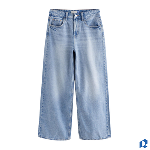 Jean en denim noir pour femme, coupe large, taille haute, 100 % coton, XL, couleur personnalisée, vente en gros, qualité export OEM, meilleur prix, faible MOQ - Product Image 1