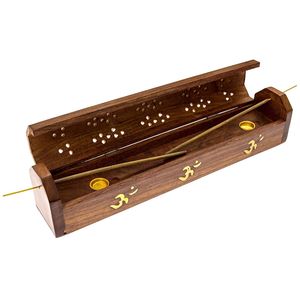 Artisan Wooden Incense Storage Box <b>Elephant</b> Inlay Jali Lid Handcrafted Aromatherapy Holder for Home <b>Decor</b> and Meditation - Product Image 2