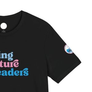 T-shirt noir à motif « Family Leadership » en coton doux, col rond, manches courtes, vêtement décontracté pour tous les jours - Product Image 6
