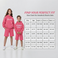 Ensemble de vêtements pour garçons, sweat à capuche à manches longues avec logo personnalisé et short, ensemble de survêtement pour enfants