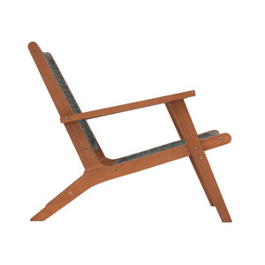 Sillón de Jardín Moderno de Teca para Exteriores, Sillón de Patio Tejido con Cuerda, Silla de Madera Maciza para Jardín, Muebles para Resort o Villa - Product Image 3