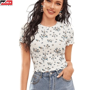 T-shirt court pour femme, prix usine, vente en gros, tissu premium, confortable, vêtements de sport, tenue de fitness, design élégant - Product Image 1