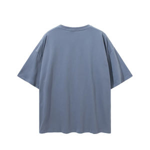 Camiseta de Algodón 100% de Alta Calidad con Logo Personalizado para Hombre, Estilo Oversize, Hombros Caídos, Unisex, Lisa, Boxy, para Club o Ropa Deportiva - Product Image 2