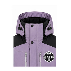 Parka longue à capuche élégante pour homme avec coque résistante à l'eau, construction respirante et rembourrage épais et chaud - Product Image 3