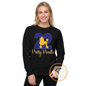 Sweat-shirt décontracté en molleton de coton éco-responsable 500g pour femme, brodé sur le devant, collection automne-hiver, haute qualité, motif Sigma Gamma Rho - Product Image 2