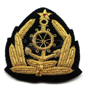 High Quality Bullion Wire Embroidery <b>Badges</b> Patches Handmade Customizable Promotional Safety <b>Pin</b> Whole Sale Custom For Uniform - Product Image 4