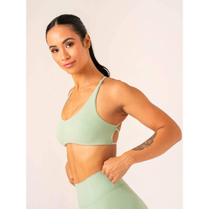 Conjunto Deportivo de Dos Piezas para Mujer, Ropa Deportiva Suave para Gimnasio, Fitness, Yoga, Transpirable, Elástica, con Logotipo Personalizado, OEM, Venta al Por Mayor - Product Image 4