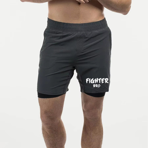 กางเกงขาสั้นออกกำลังกายผู้ชาย ผ้าฝ้าย สำหรับเล่นกีฬา วิ่ง ฟิตเนส แห้งเร็ว ออกกำลังกาย วิ่งจ๊อกกิ้ง  รับตัดตามไซส์ - Product Image 1