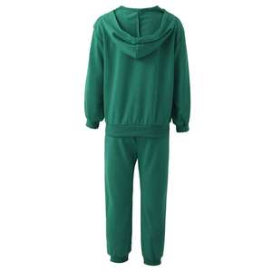 ชุดวอร์มเด็กผู้ชายแบบมีฮู้ด ผ้าฟลีซระบายอากาศได้ดี เป็นมิตรกับสิ่งแวดล้อม สำหรับฤดูหนาว ปี 2026 ขายส่ง สีพื้น แต่งซิป สามารถเลือกสีได้ - Product Image 4