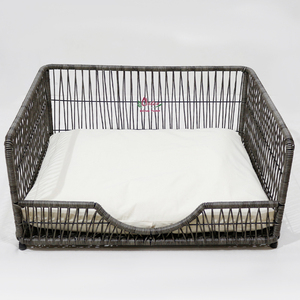 Modern Eco-Friendly Luxury Plastic <b>Dog</b> <b>Bed</b> Elevated Pet Basket <b>Sofa</b> <b>Bed</b> with Soft Cushion - Product Image 4