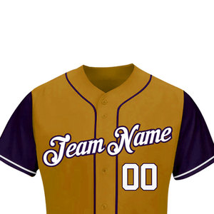 เสื้อเบสบอลพิมพ์ลายซับลิเมชั่นคุณภาพสูงราคาส่ง ขายดี สไตล์ใหม่ เสื้อเบสบอลพิมพ์ลายเย็บติด - Product Image 4