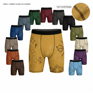 Causal Sports LOW MOQ Comfortable Soft Durable High Elastic Waist Compression Shorts Customized Brand <b>Name</b> Performance Shorts - Product Image 1